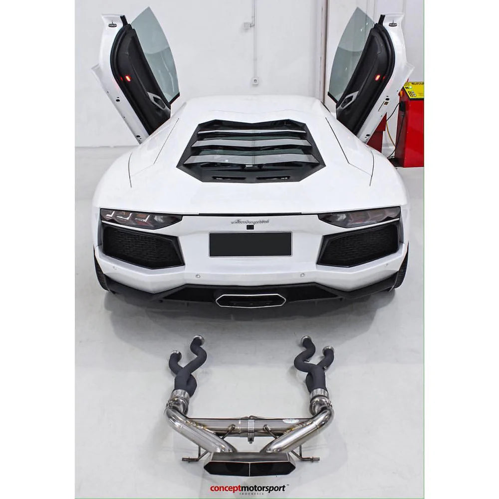 Quicksilver Lamborghini Aventador LP700-4 Catalyst Delete Pipes (2011 on) image 3