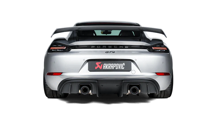 Porsche 718 Cayman GT4 4.0 | Tail Pipe Set (Titanium - Black) image 2