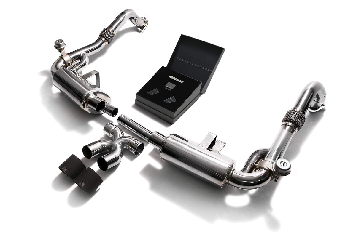 Armytrix Porsche 718 Cayman (2016-Present) valvetronic exhaust system image 1