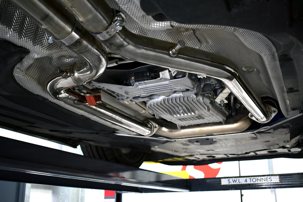 Quicksilver BMW M4 G82 G83 (2021 on) GPF and Secondary Catalyst Pipes inc. OPF image 1