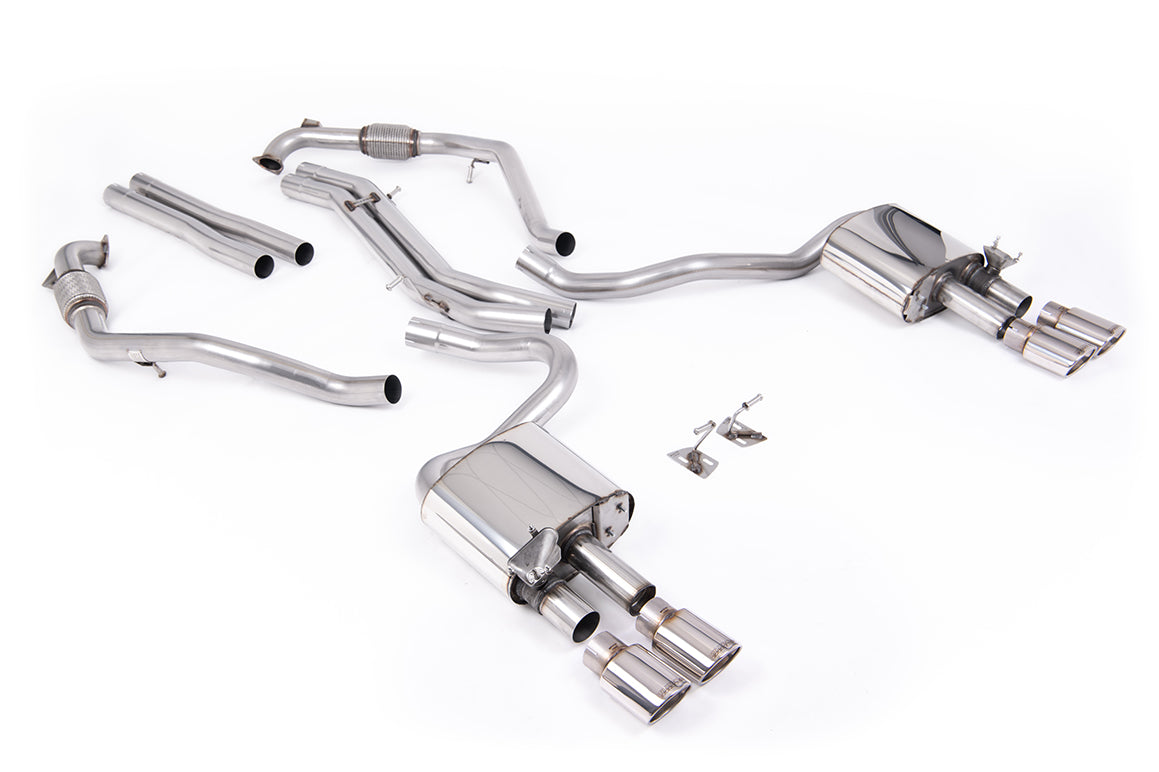 Milltek Audi S5 (B9) (Sport Diff Models Only & WITH Brace Bars) Cat-Back Exhaust image 1