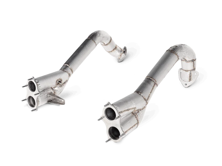 Porsche 718 Cayman GT4 4.0  | Link Pipe Set (Titanium) image 0