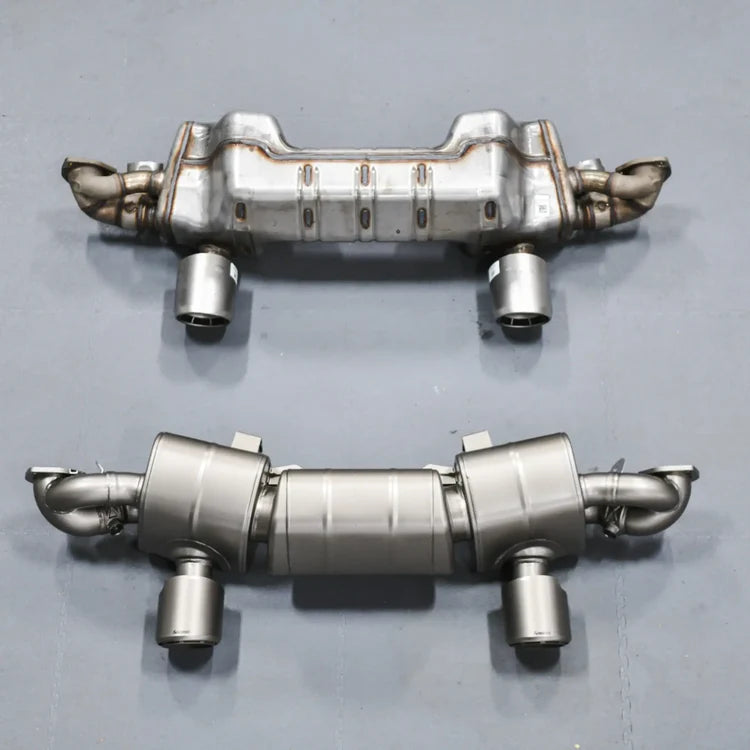 Porsche 718 Cayman GT4 RS / Spyder RS  | Slip-On Race Line (Titanium) image 5