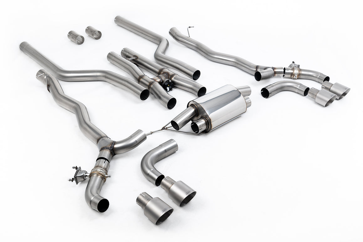 Milltek BMW M5 (F90) Cat-Back Exhaust with OPF/GPF Bypass Pipes image 0