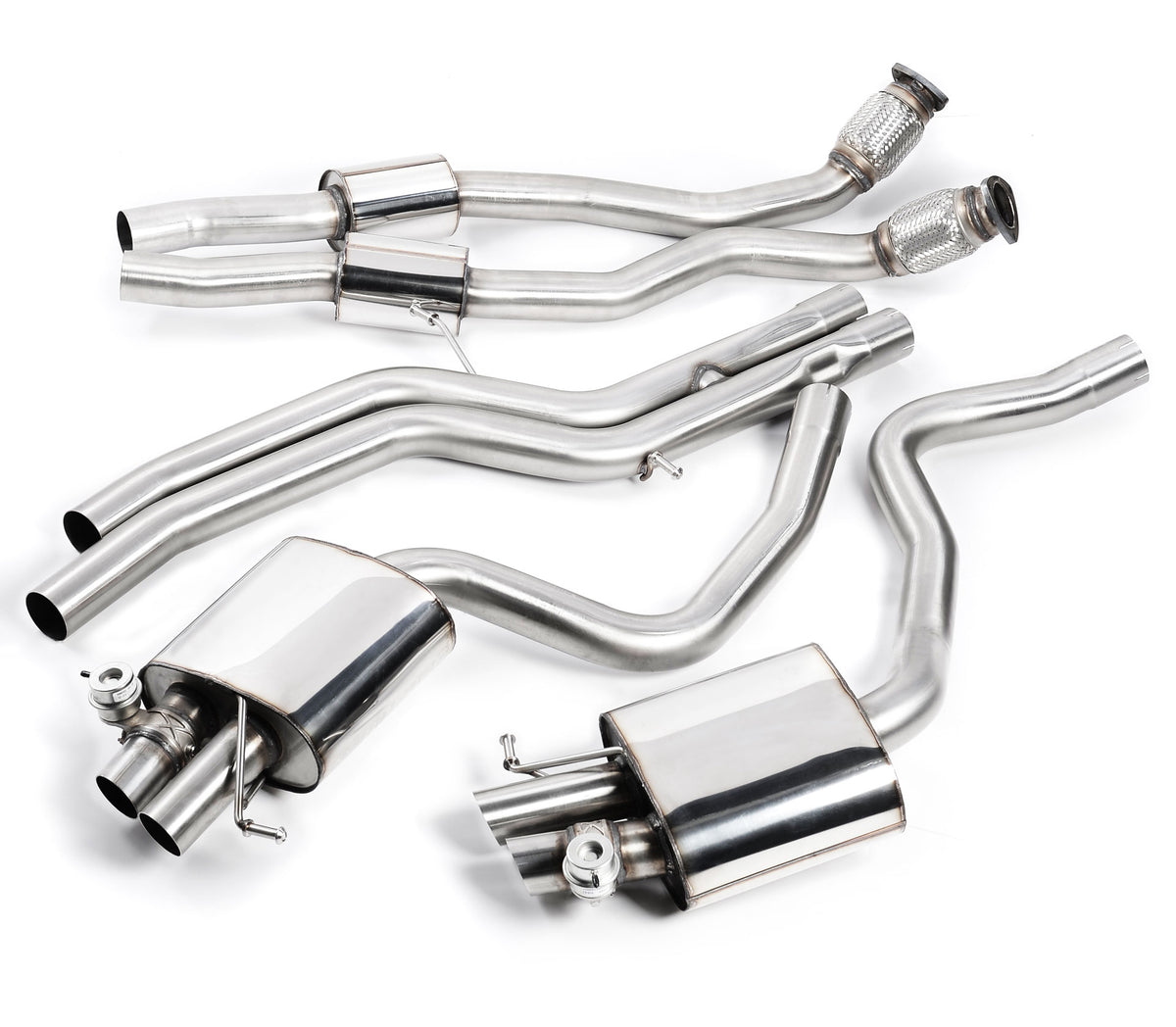 Milltek Audi RS4 B8 4.2 FSI Quattro Avant Cat-Back Exhaust image 1