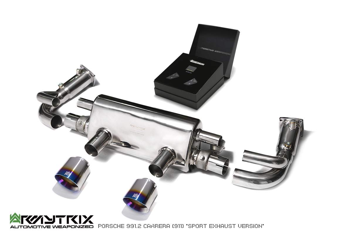 Armytrix Porsche 911 Carrera 991.2 S /4 /4S /GTS (2016-2019) valvetronic exhaust image 1