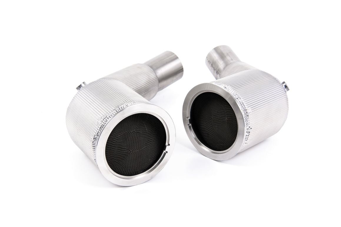 Milltek Audi RS6 / RS7 / S8 Large Bore Downpipes & Hi-Flow Sports Cat image 0